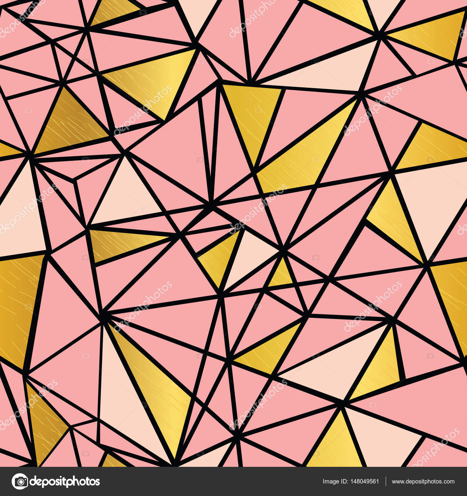 Geometric Mosaic Line Background - HD Wallpaper 