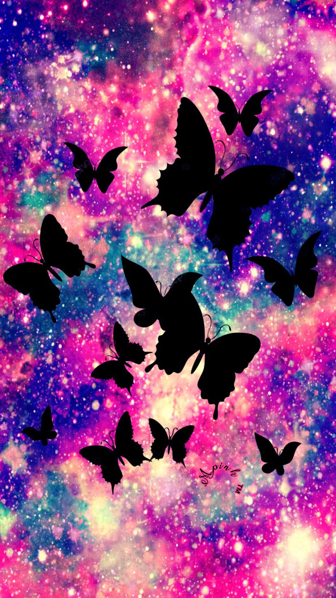 Galaxy Butterfly - 1080x1920 Wallpaper 