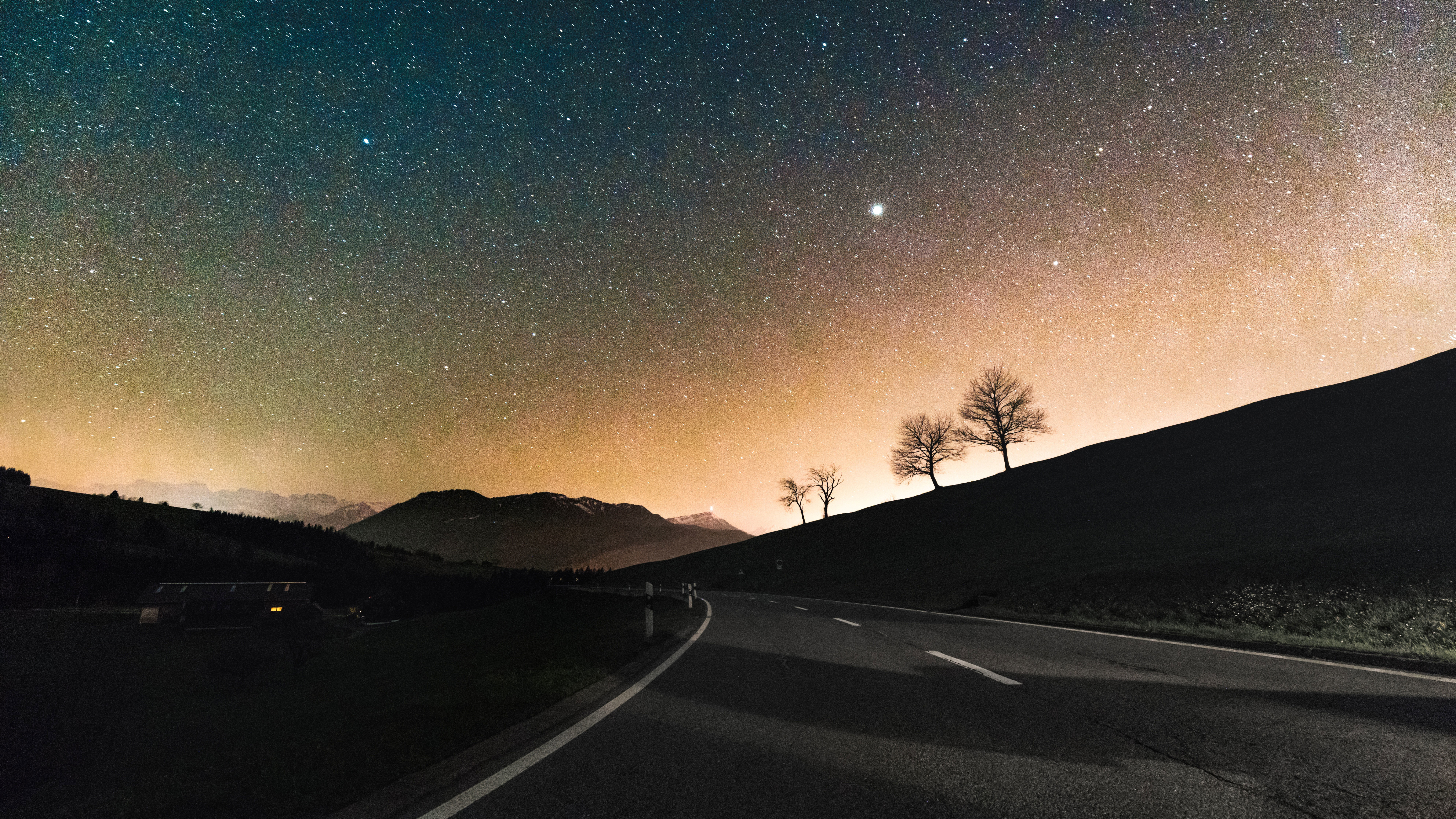 Sky Full Of Stars On A Road Hd - HD Wallpaper 