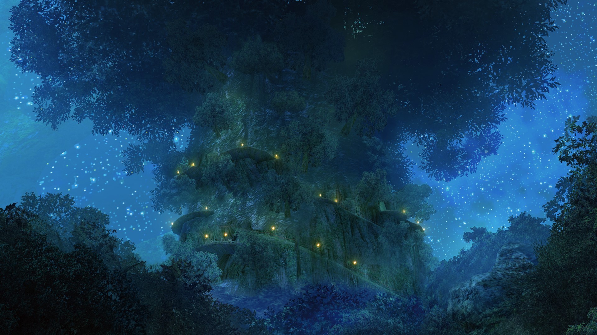 Xenoblade Night - HD Wallpaper 