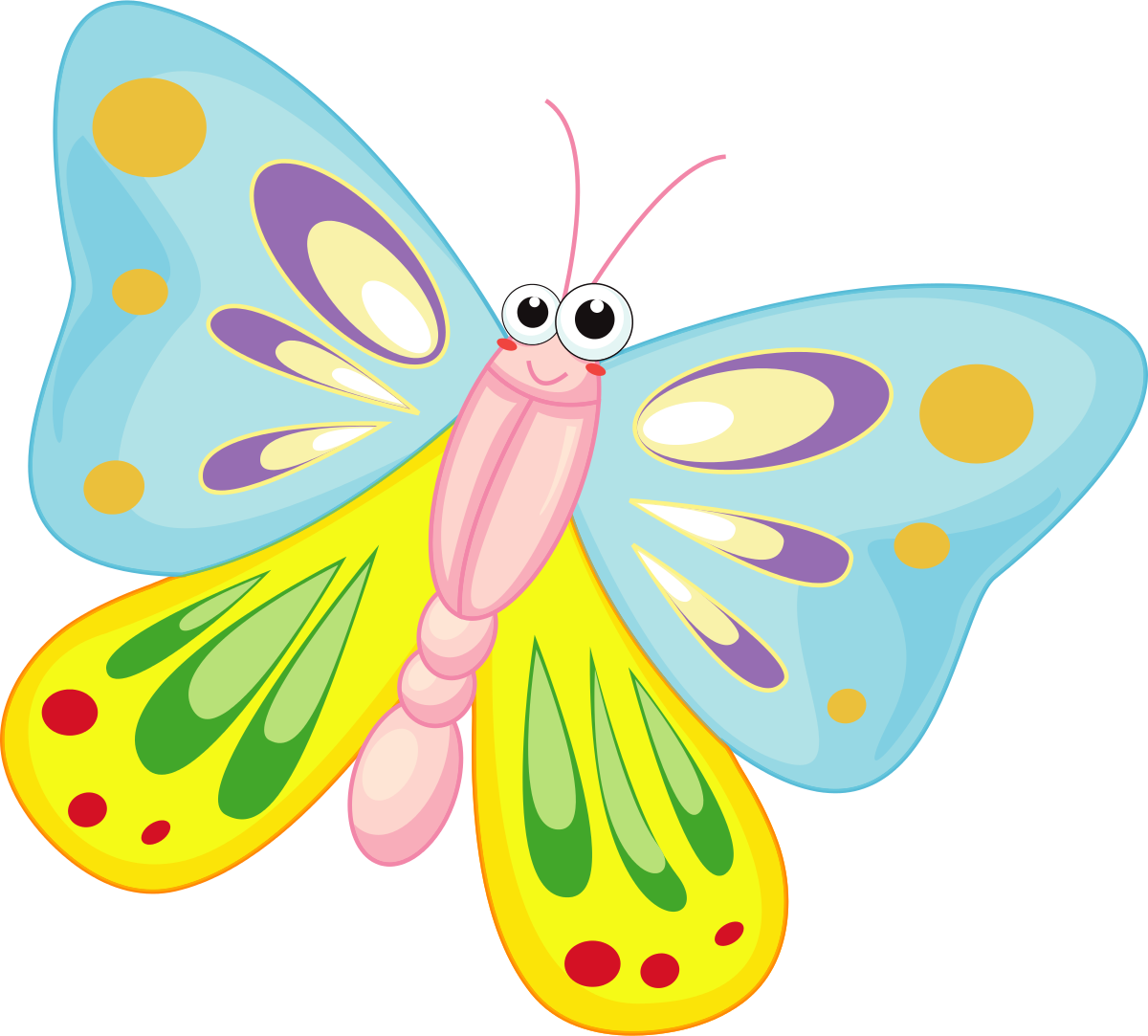 Clip Art Images Kelebek - Cute Butterfly Clipart - HD Wallpaper 