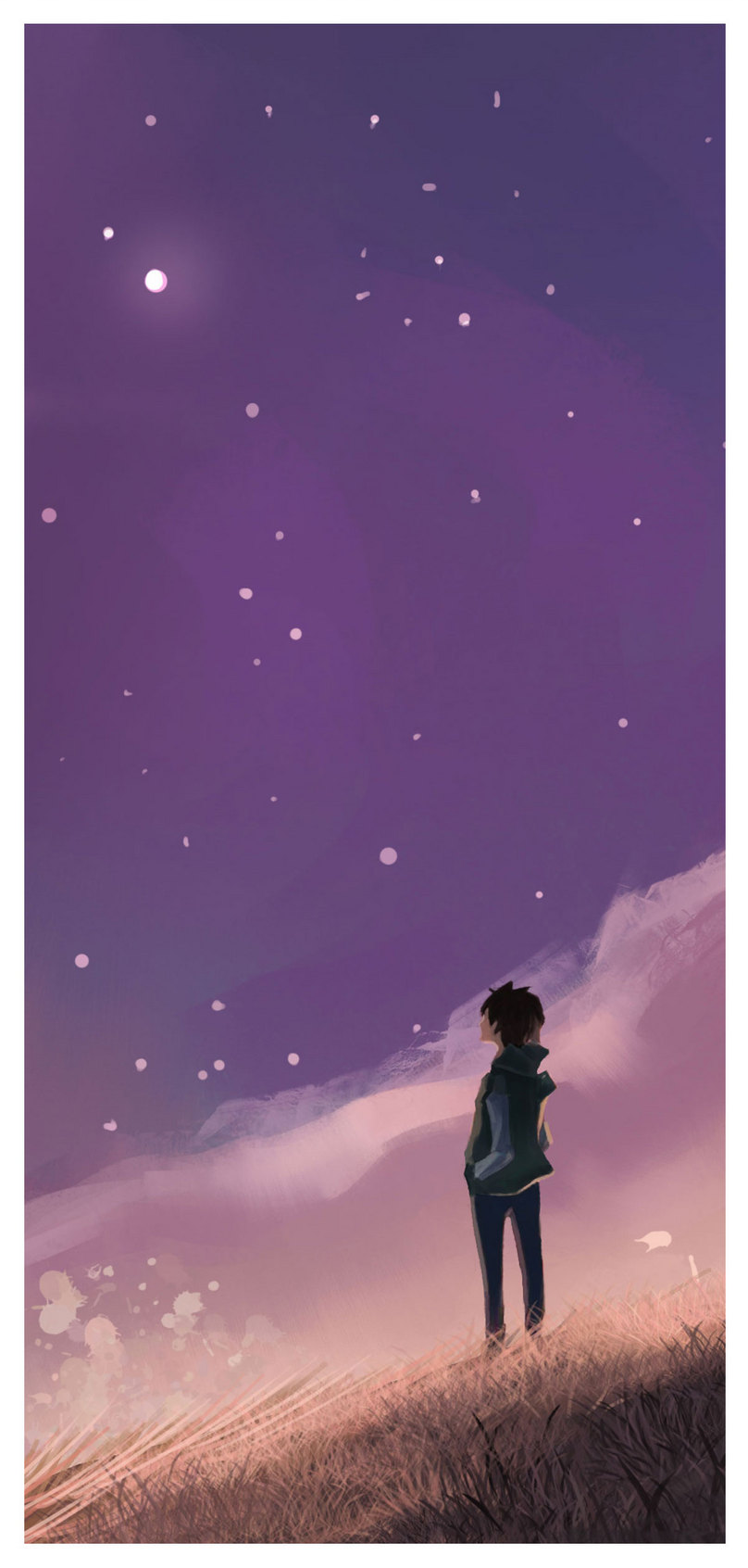 Stargazing Mobile Phone Wallpaper - Hinh Nen Ngam Sao - HD Wallpaper 