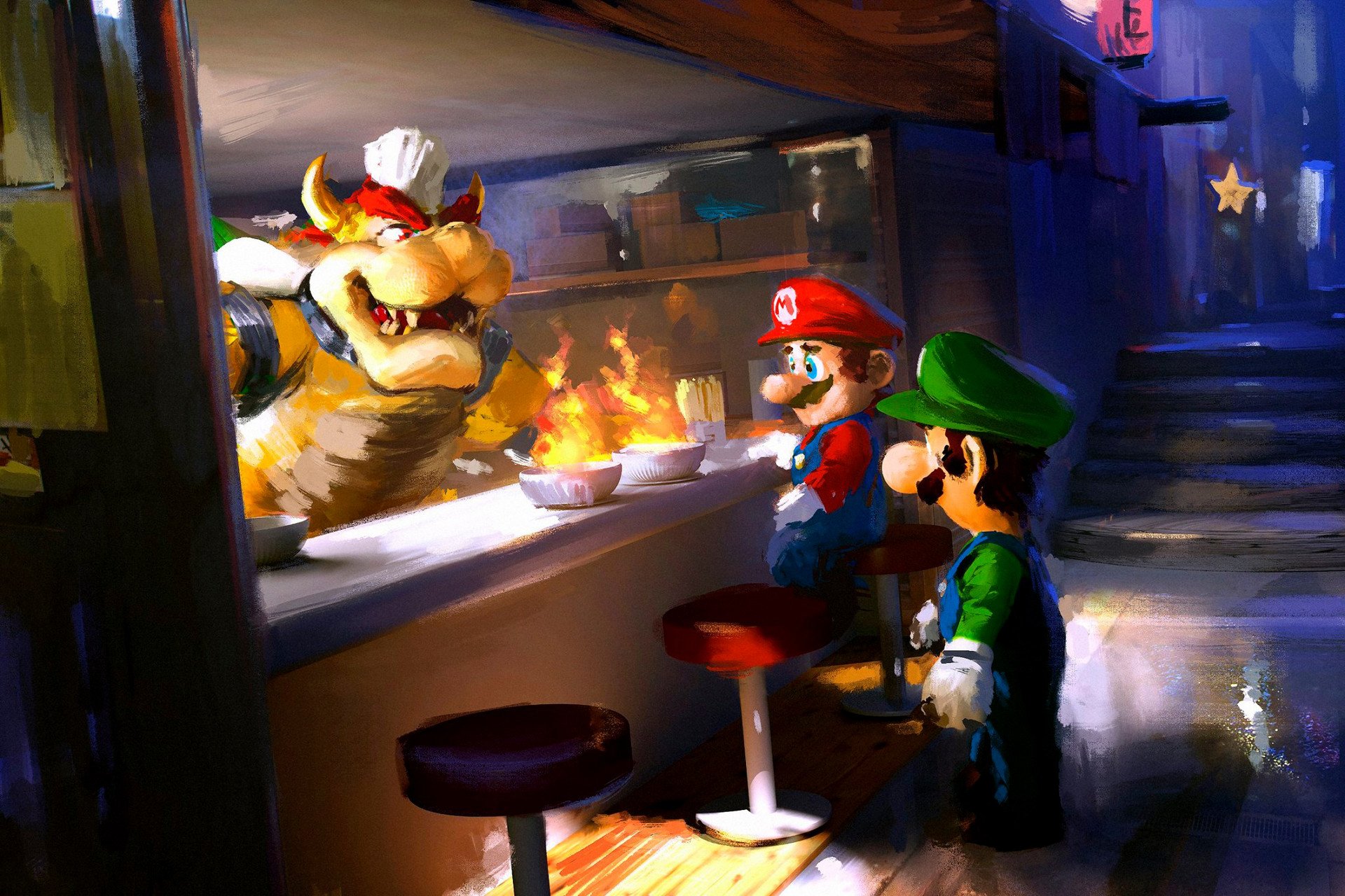 Bowser With Background 1920x1280 Wallpaper Teahub Io
