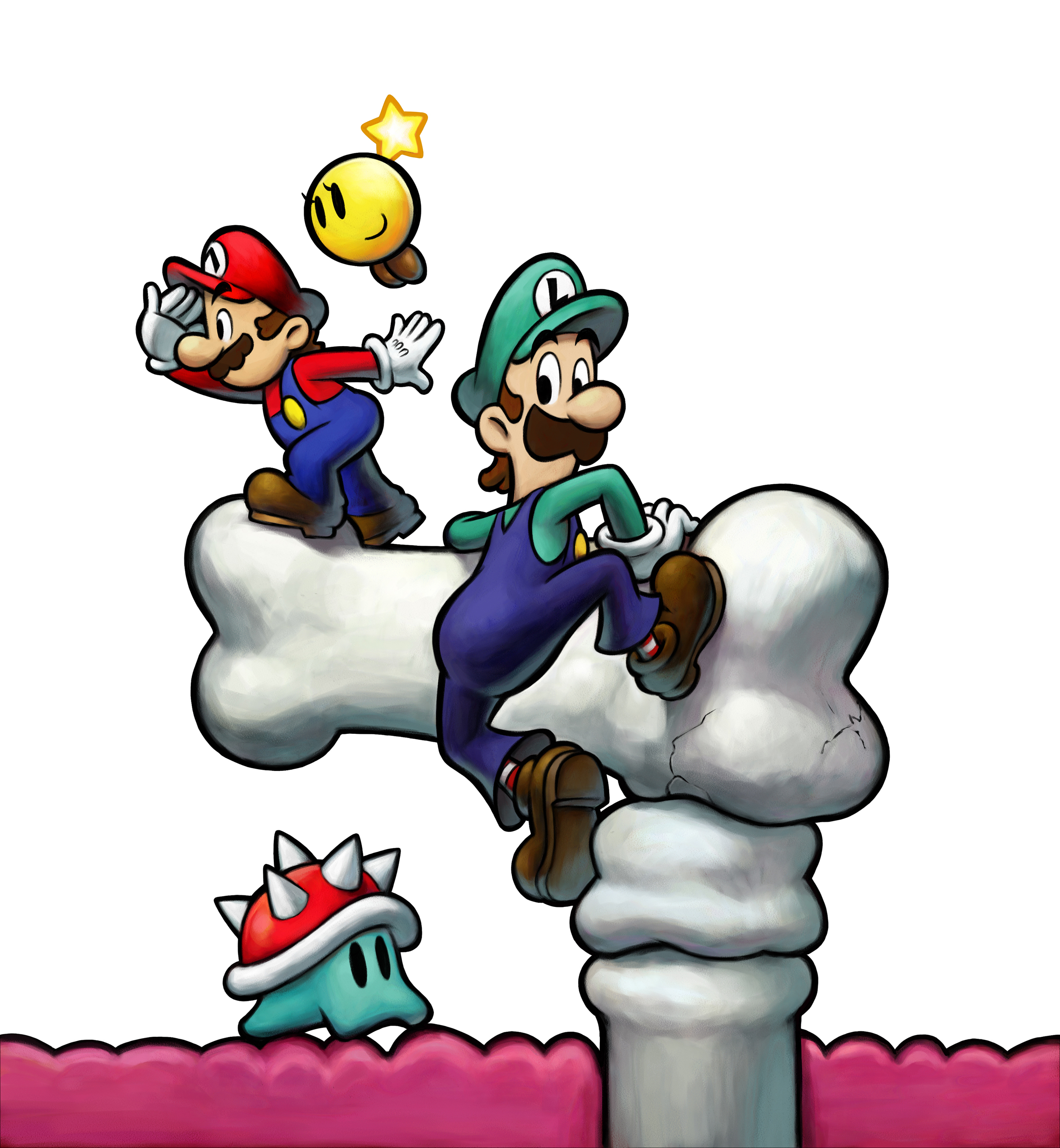 Hq Mario & Luigi - Mario And Luigi Bowser's Inside Story - HD Wallpaper 