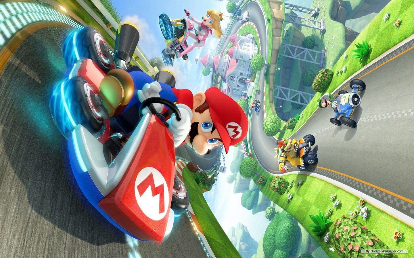 Free Game Wallpaper - Mario Kart 8 Background - HD Wallpaper 