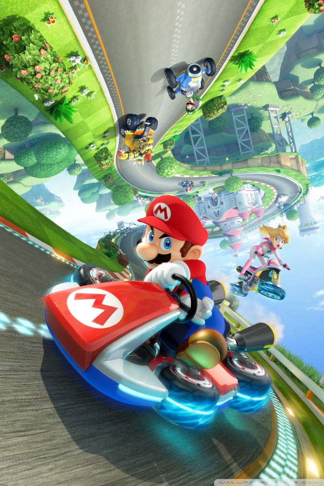 Super Mario Kart Wallpaper Iphone - HD Wallpaper 