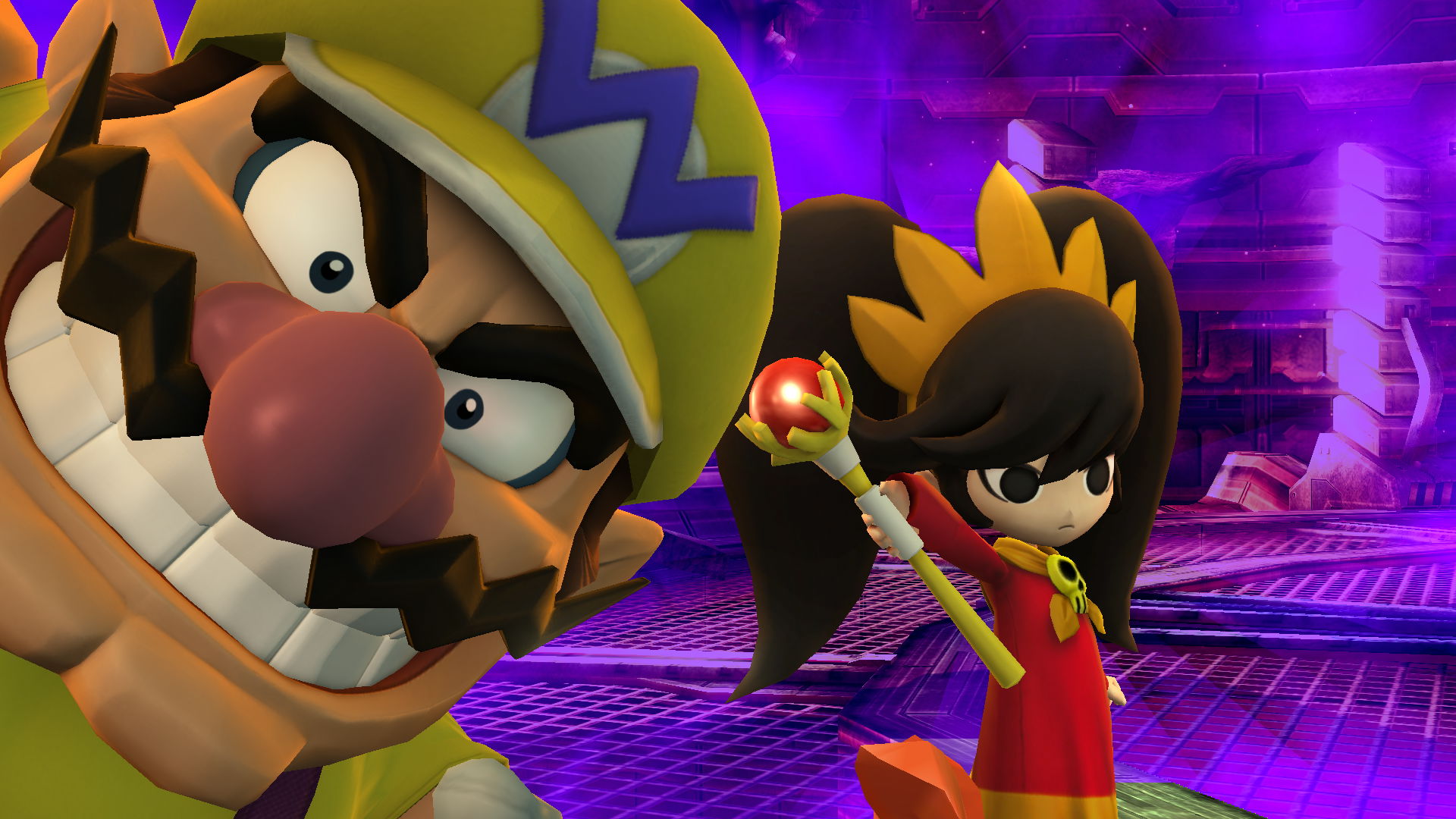 Super Smash Bros - Ashley And Wario - HD Wallpaper 