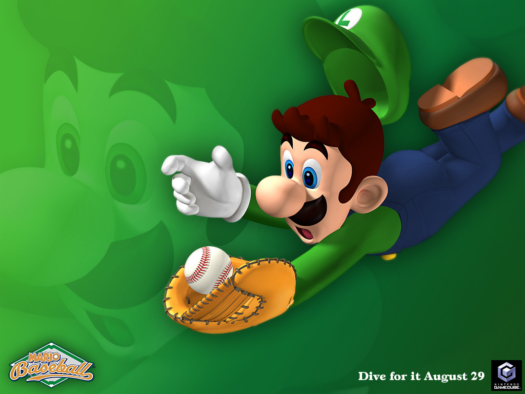 Mario Superstar Baseball - Mario Superstar Baseball Luigi - HD Wallpaper 