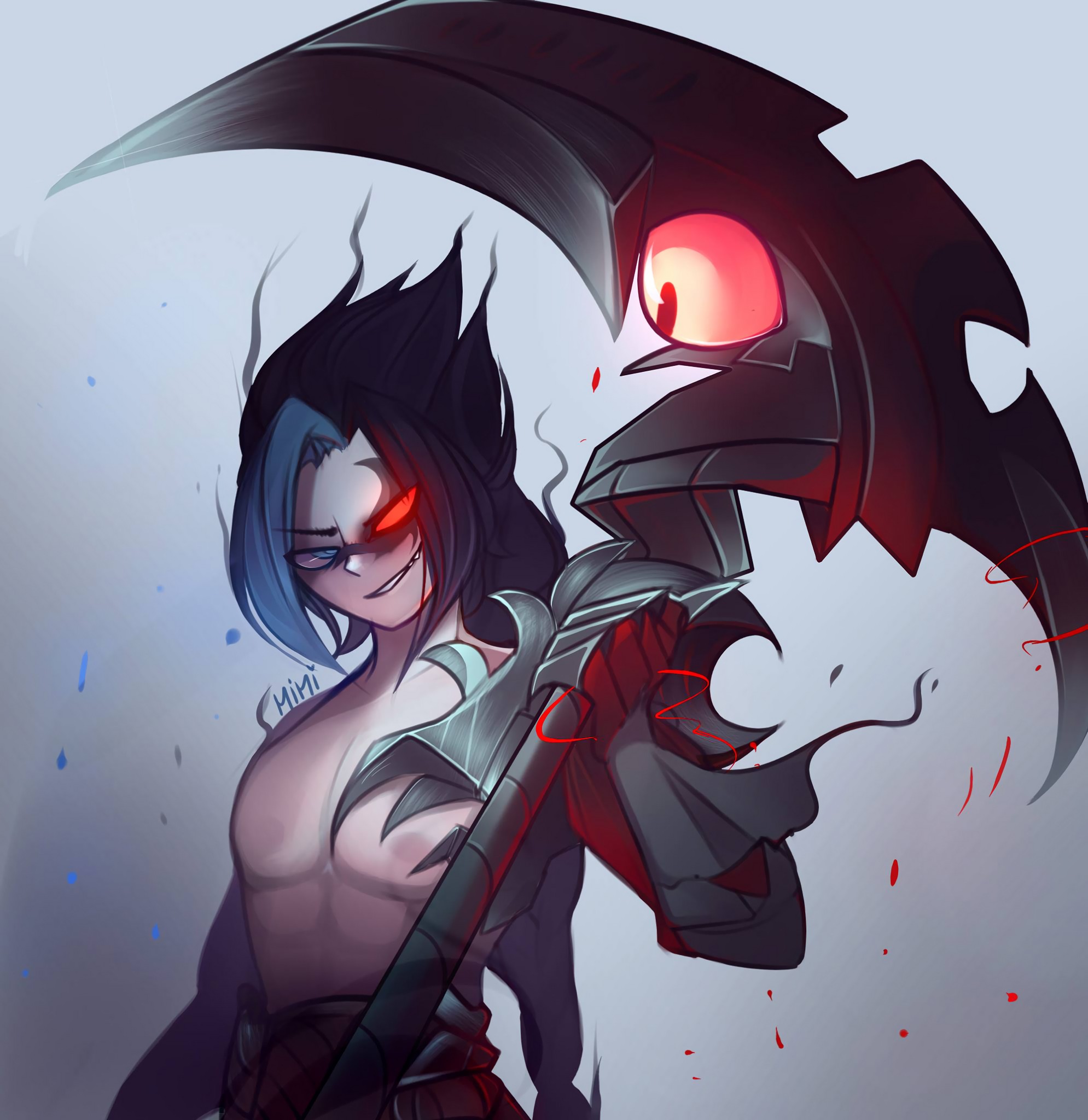 Kayn By Mimi Hd Wallpaper Background Fan Art Artwork - League Of Legends Kayn Fanart - HD Wallpaper 