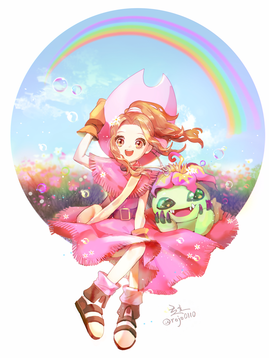 Digimon Mimi And Palmon - HD Wallpaper 