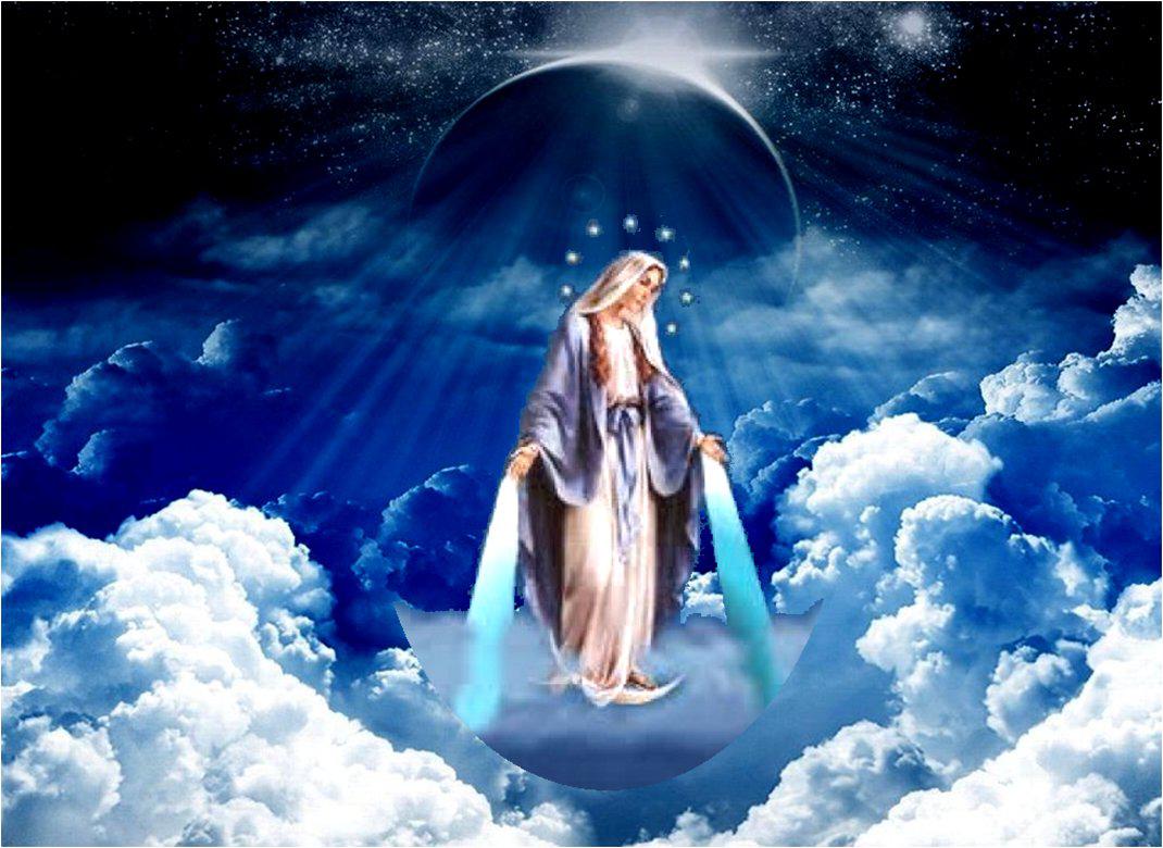 Mary Wallpaper,mother Mary Wallpapers,blessed Mother - Background Mother Mary Hd - HD Wallpaper 