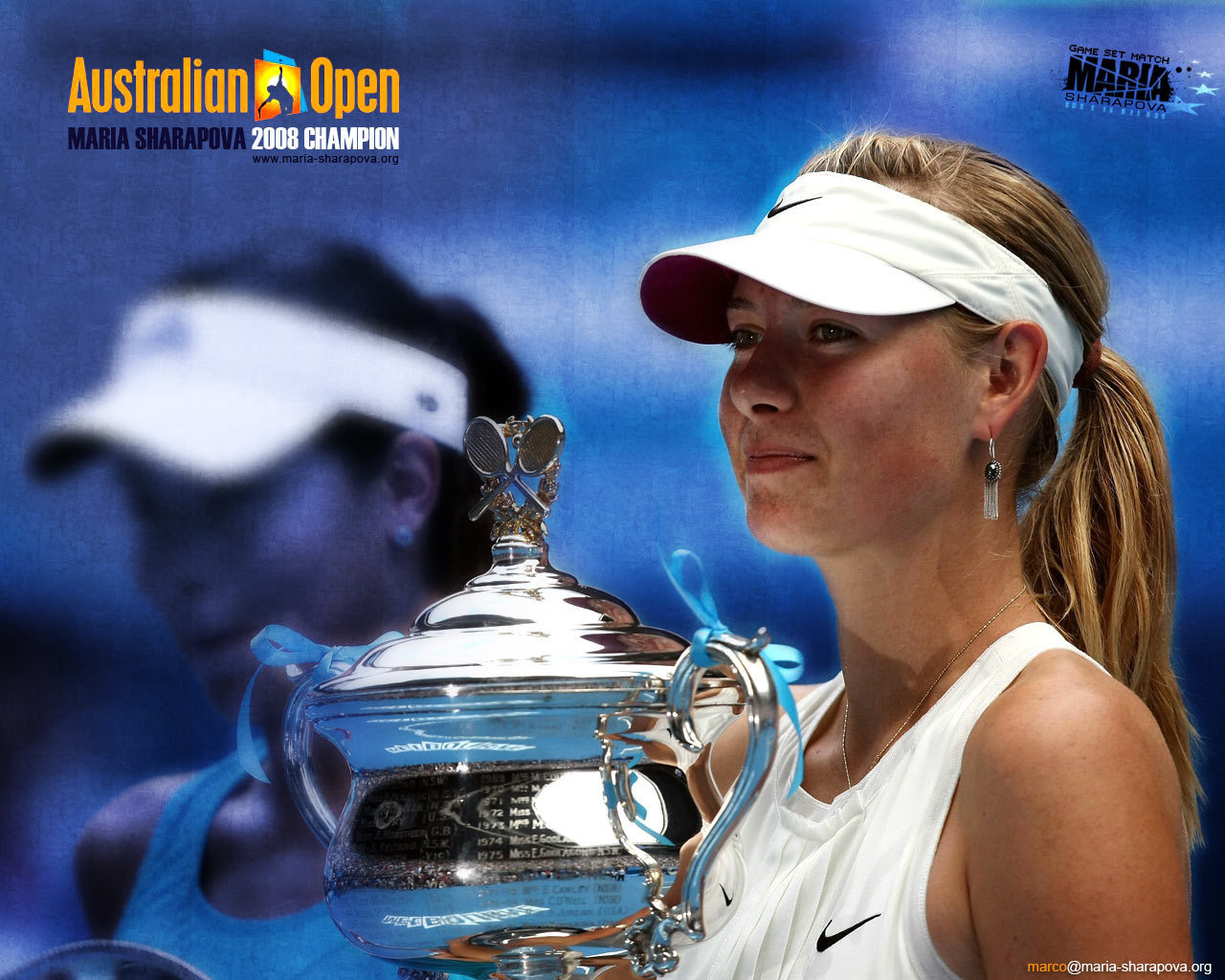 Maria Sharapova - Maria Sharapova Sharapova Australian Open 2008 - HD Wallpaper 