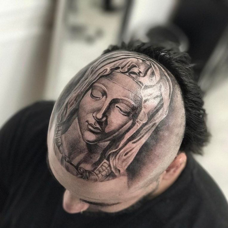 Virgin Mary Tattoo - HD Wallpaper 
