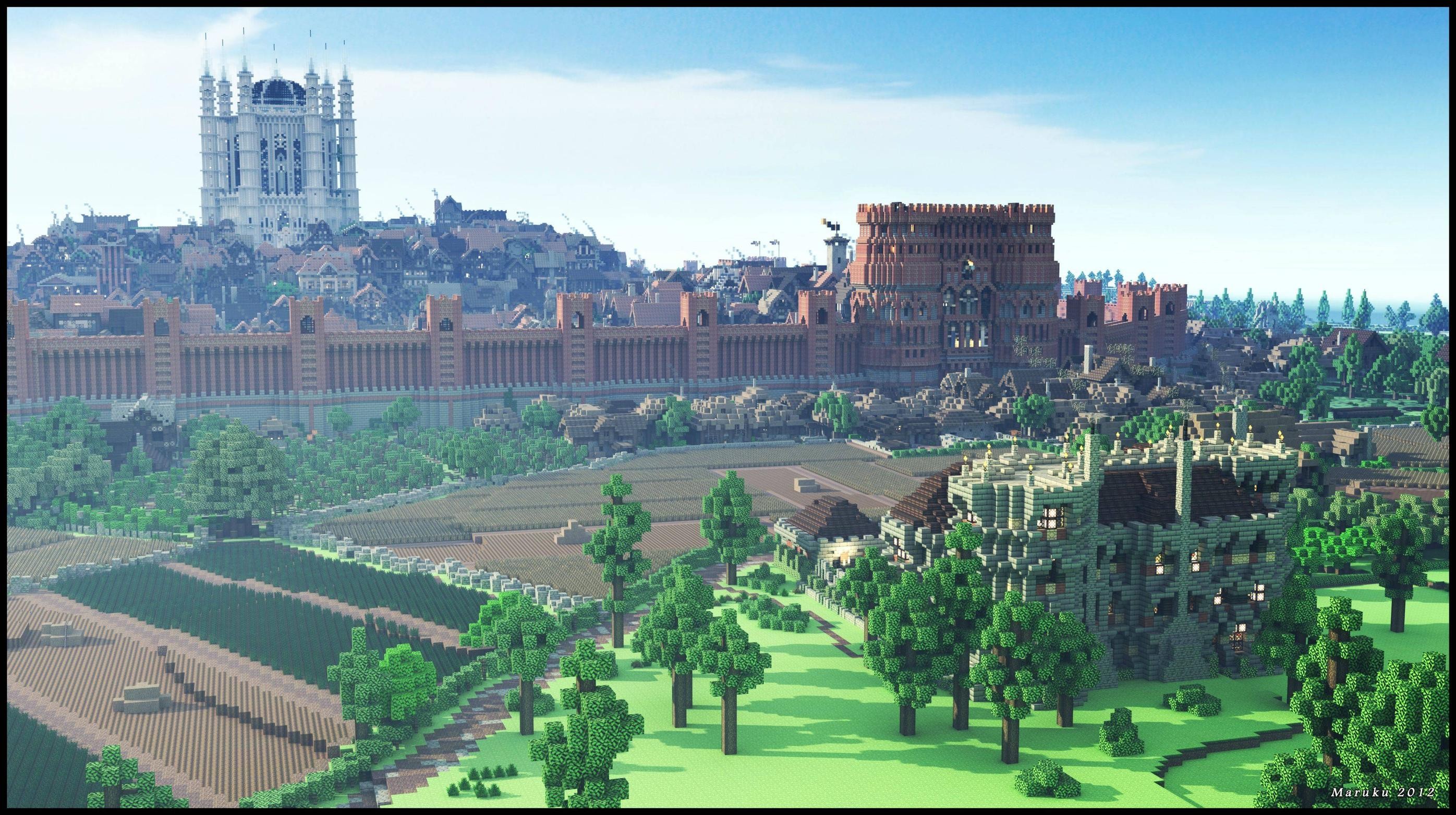 Wallpaper - Minecraft Kings Landing - 2792x1563 Wallpaper - teahub.io