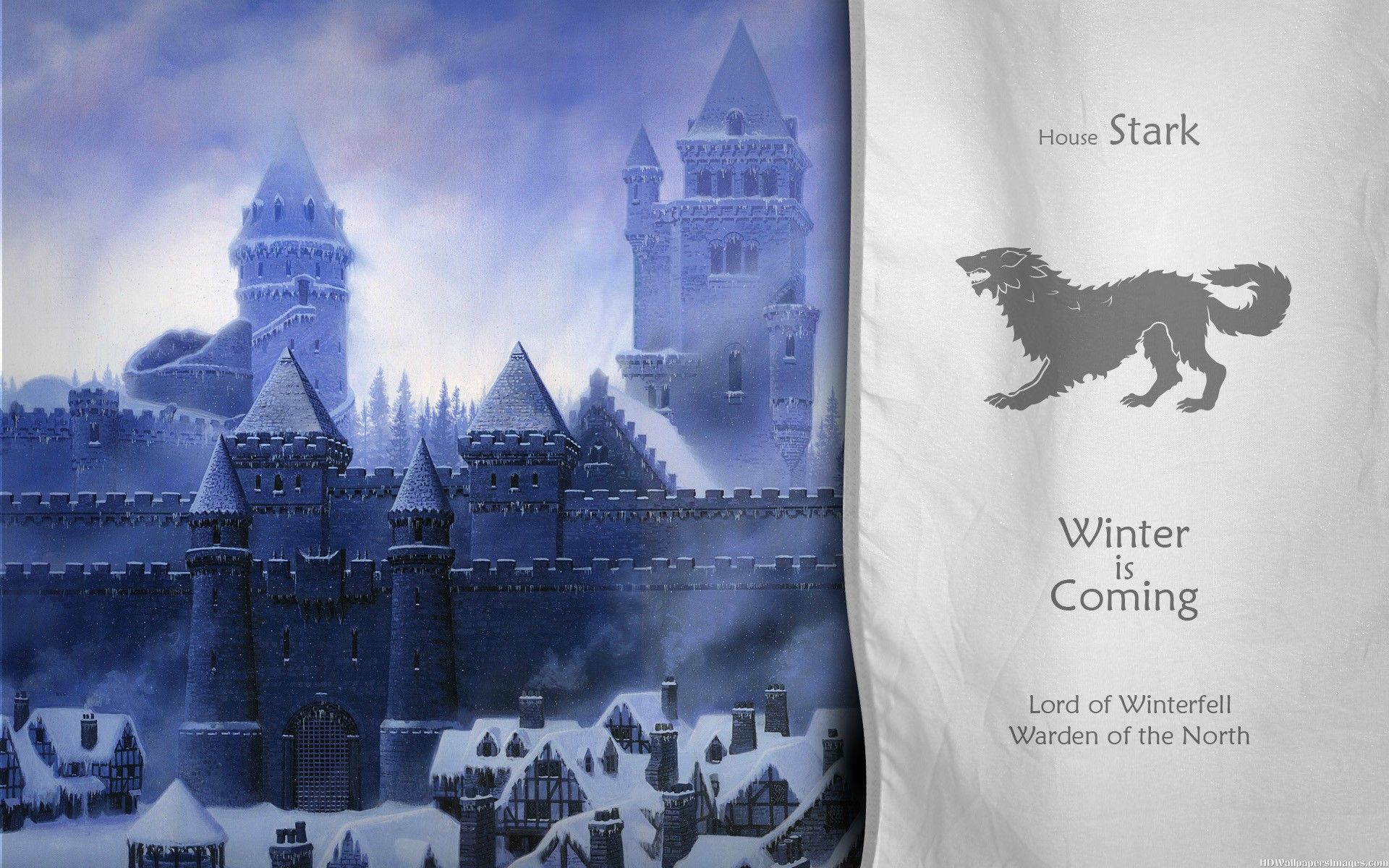 Game Of Thrones House Stark Castle - HD Wallpaper 