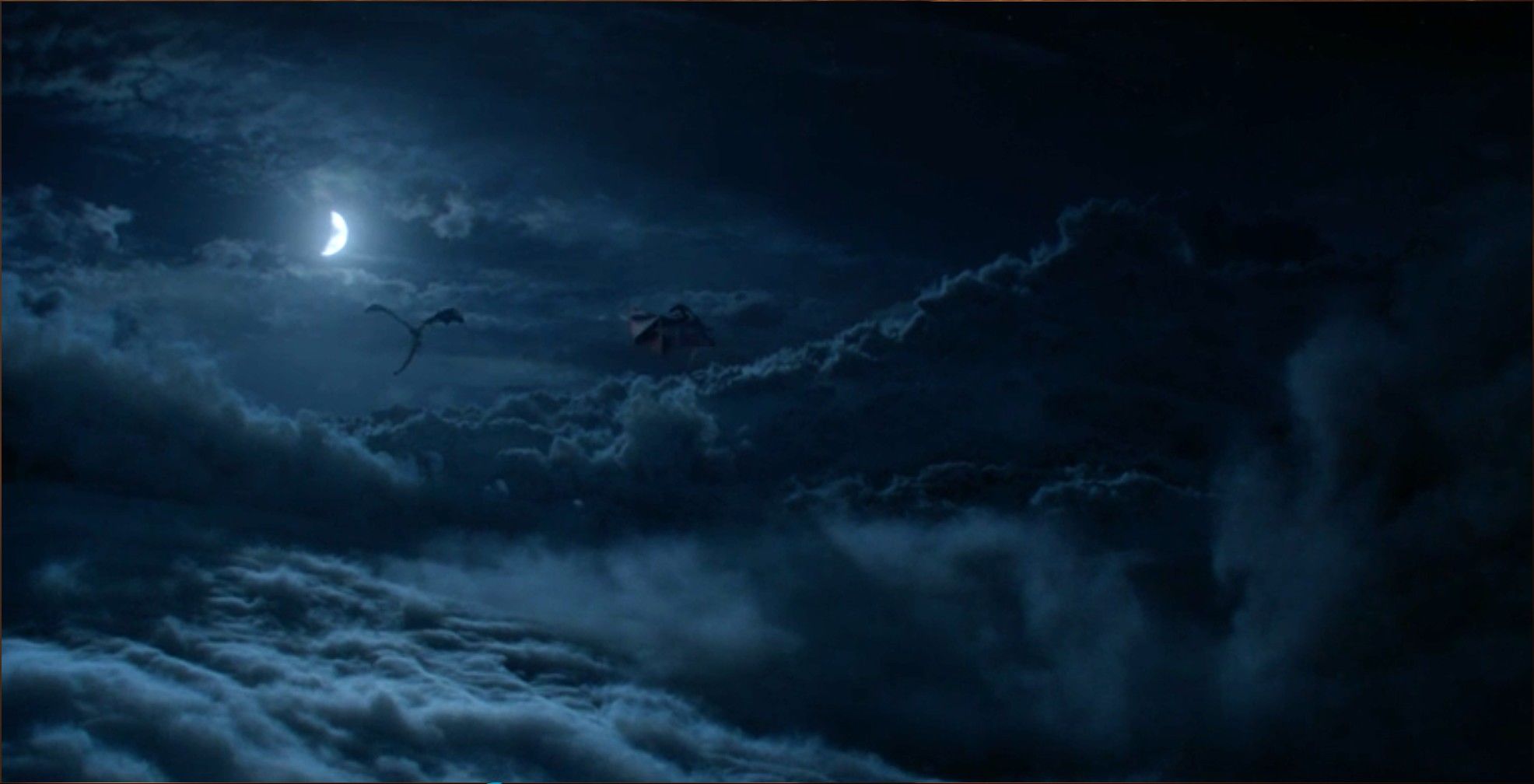 Dragons In The Night Sky Game Of Thrones - Game Of Thrones Dragons The Long Night - HD Wallpaper 