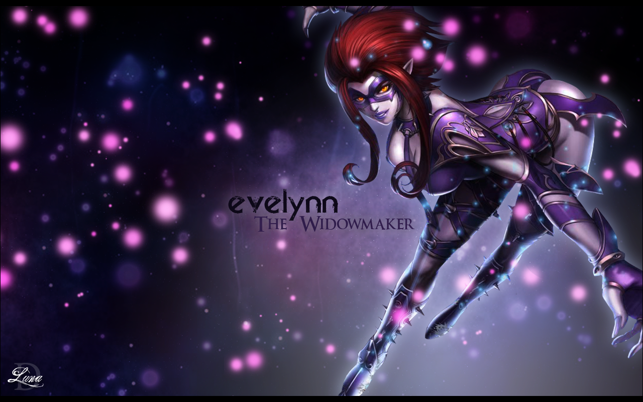 Evelyn League Of Legends Splash Art - HD Wallpaper 