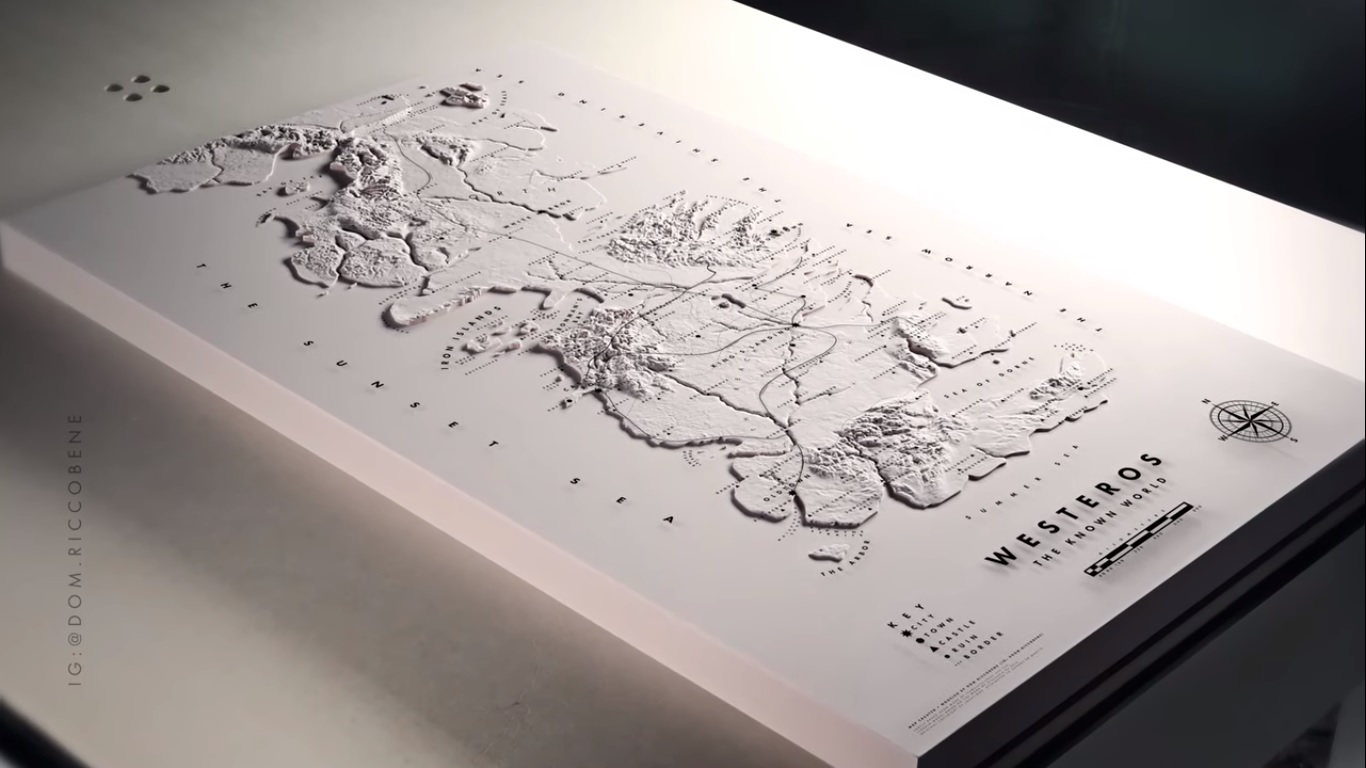 Map Of Westeros Cnc - HD Wallpaper 