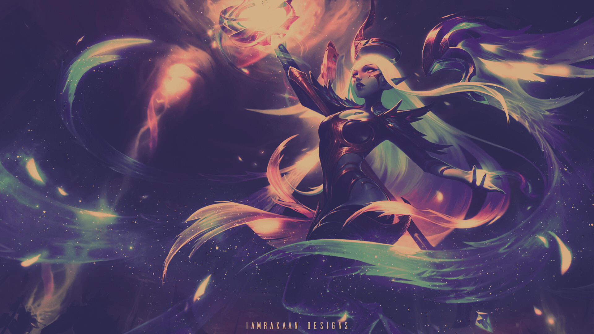 Dawnbringer Soraka Splash Art Hd - HD Wallpaper 