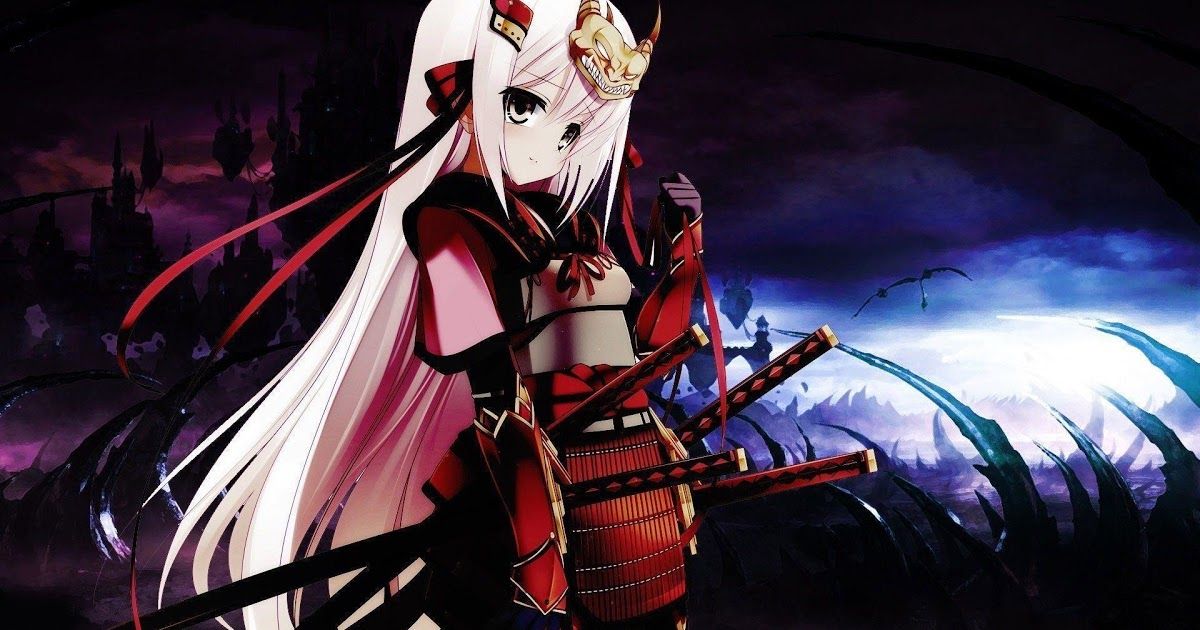 Samurai Anime Girl Wallpaper Ninja - HD Wallpaper 