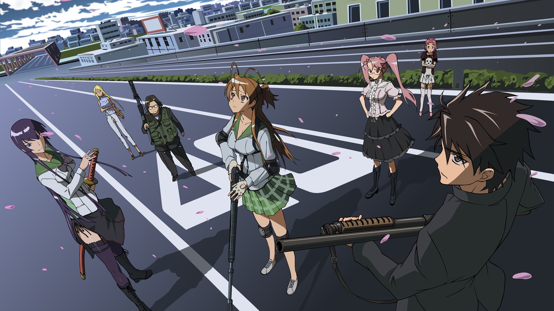 Highschool Of The Dead Group - HD Wallpaper 