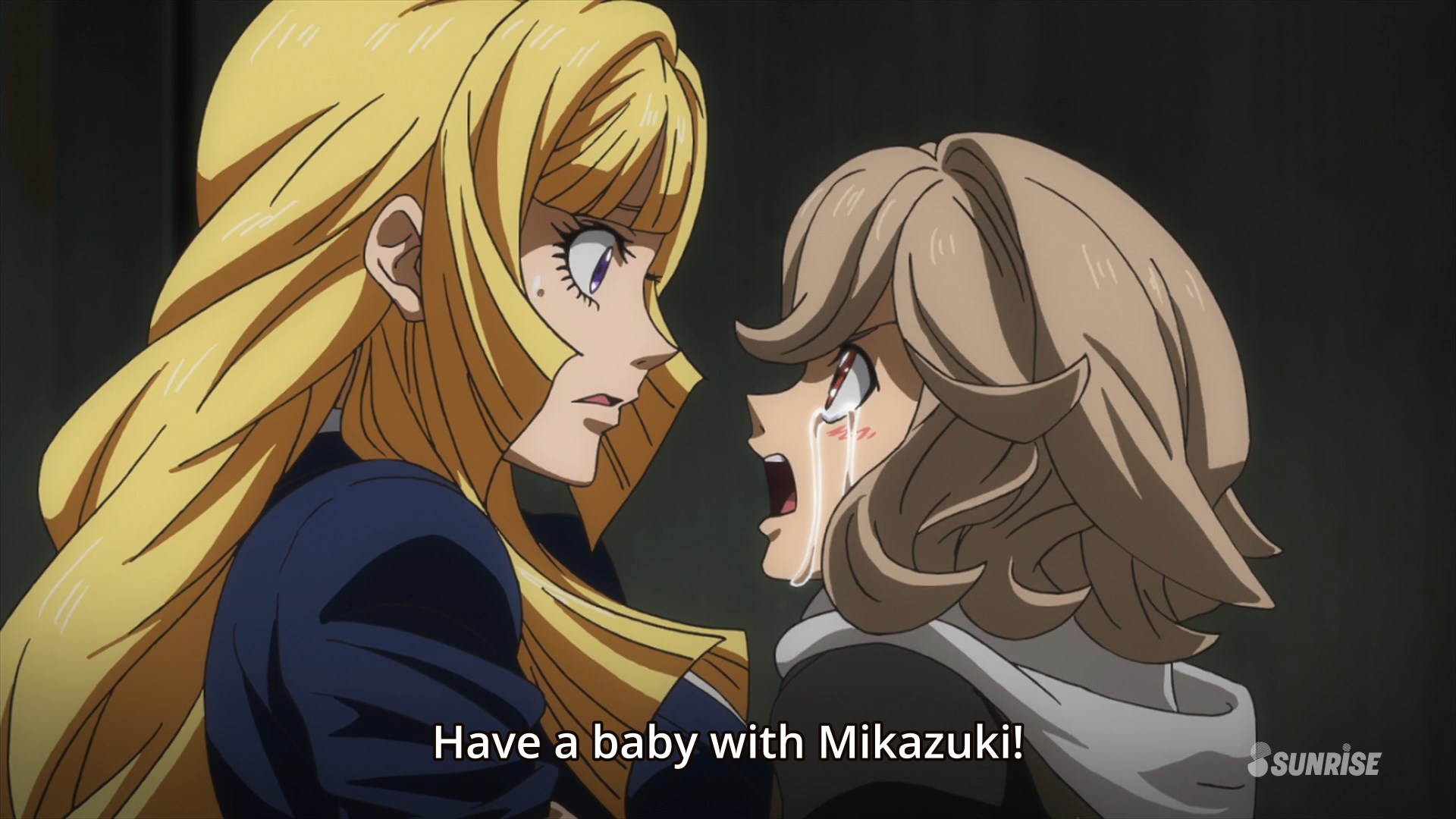 Have A Baby With Mikazuki Sunrise Touken Ranbu Mikazuki - Iron Blooded Orphans Mikazuki And Atra - HD Wallpaper 