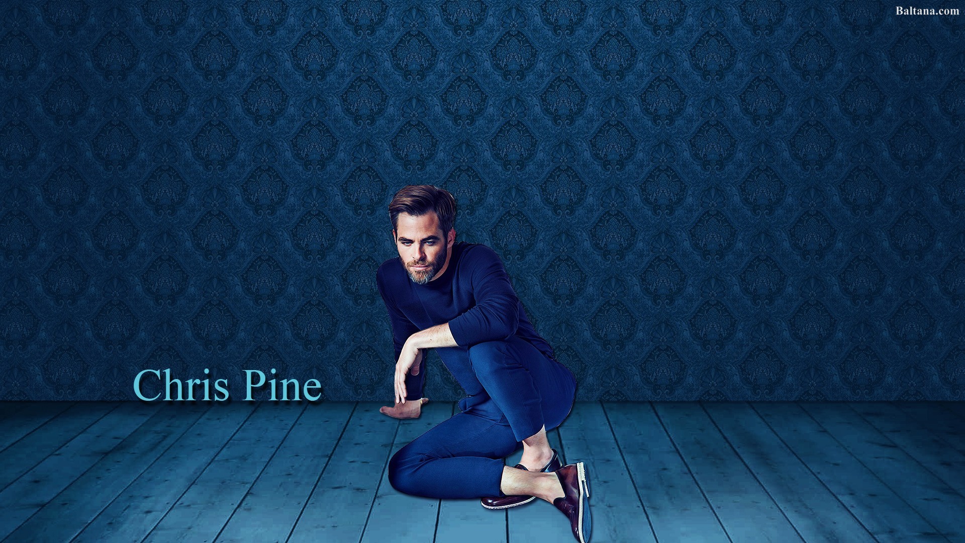 Chris Pine Background Wallpaper - Sitting - HD Wallpaper 