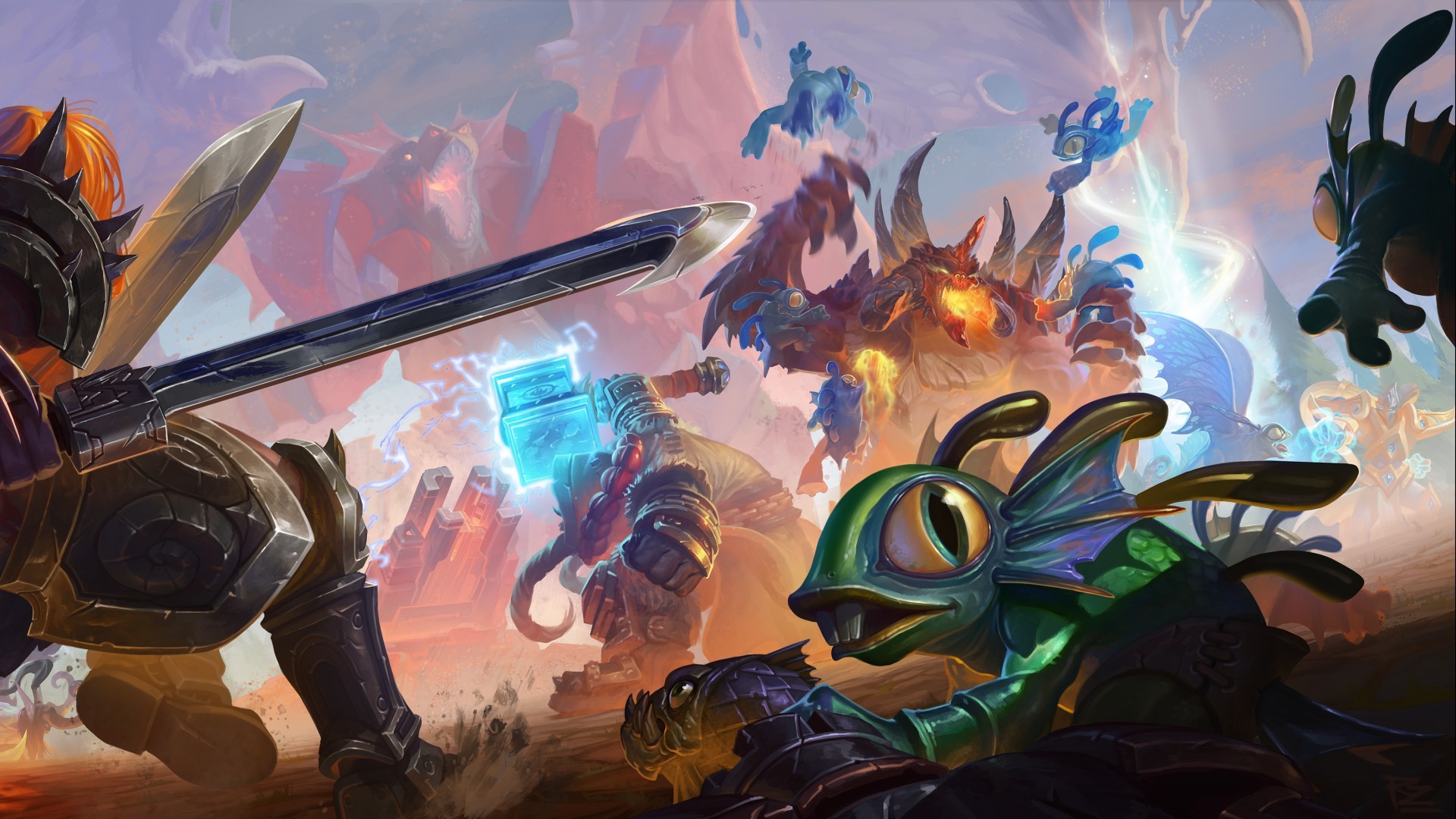 Heroes Of The Storm, Thrall, Murky, Murlocs, Battle - Heroes Of The Storm Murky - HD Wallpaper 