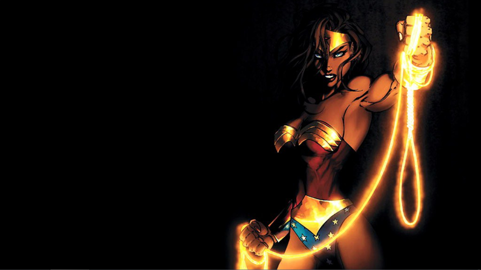 Wonder Woman Holding Lasso - HD Wallpaper 