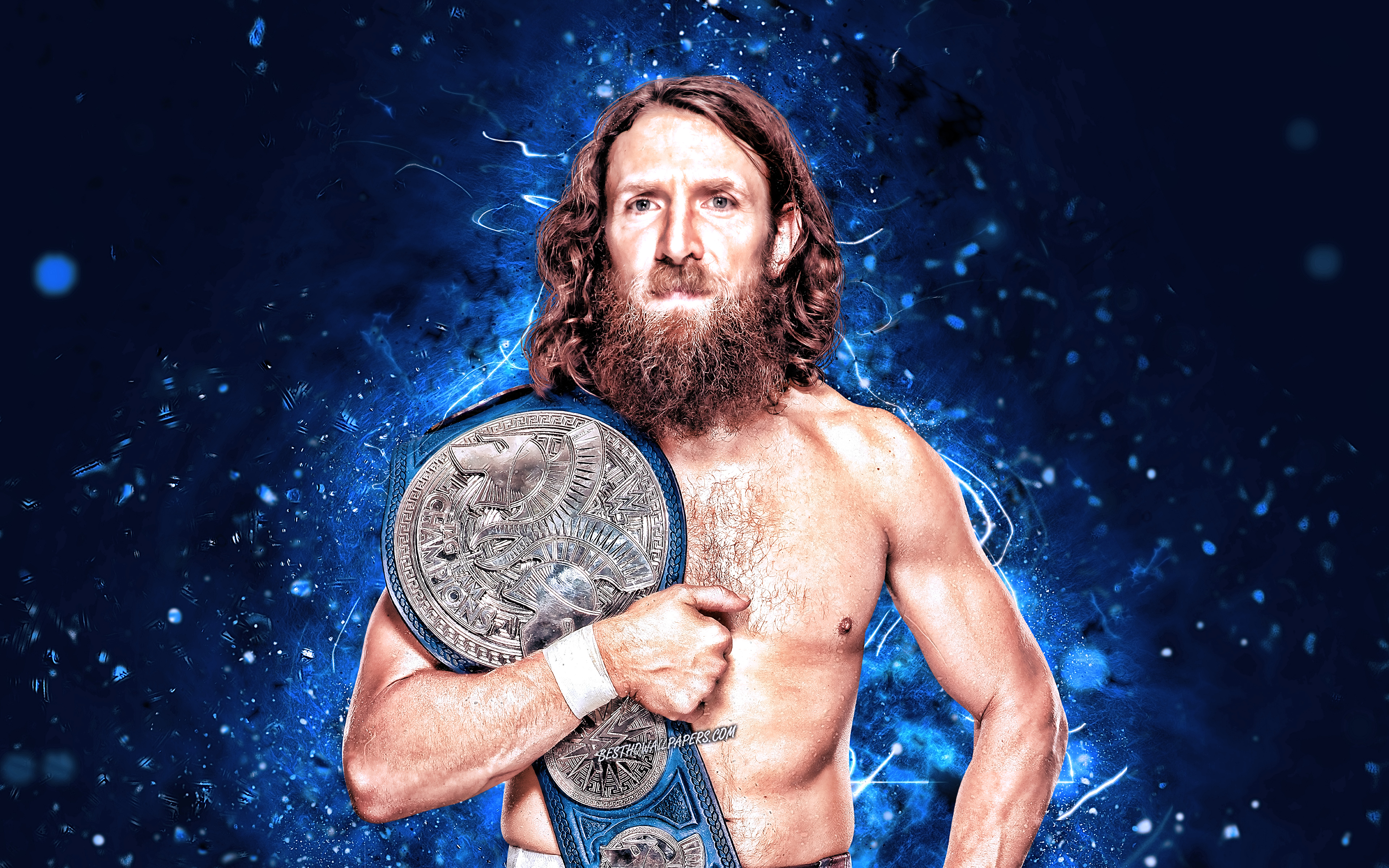 Daniel Bryan, 4k, American Wrestlers, Wwe, Wrestling, - Daniel Bryan Sd Tag Team Champion Png - HD Wallpaper 