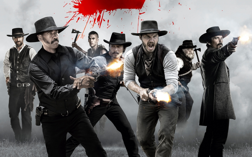 The Magnificent Seven, Chris Pratt, Denzel Washington - Magnificent Seven - HD Wallpaper 