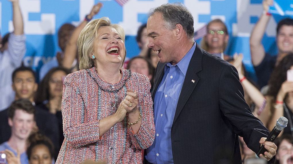 Hillary And Tim Kaine - HD Wallpaper 