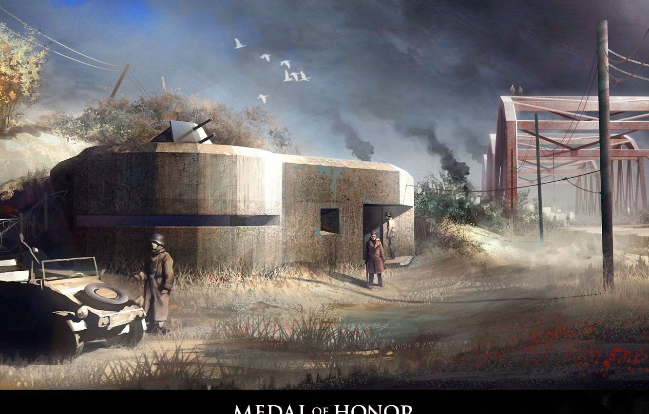 Photo Wallpaper Wallpaper, War, Art, Painting, Concept - Medal Of Honor Concept Art - HD Wallpaper 