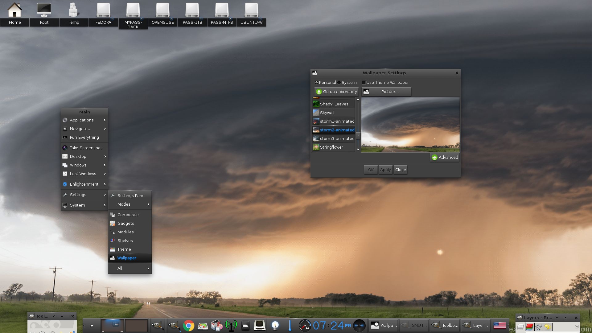 Exlight Linux - HD Wallpaper 
