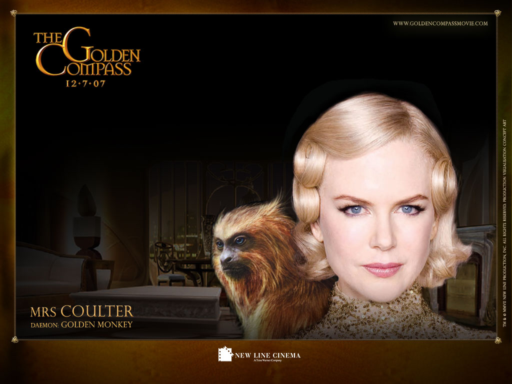 Nicole Kidman In His Dark Materials - Golden Compass Nicole Kidman Daemon - HD Wallpaper 