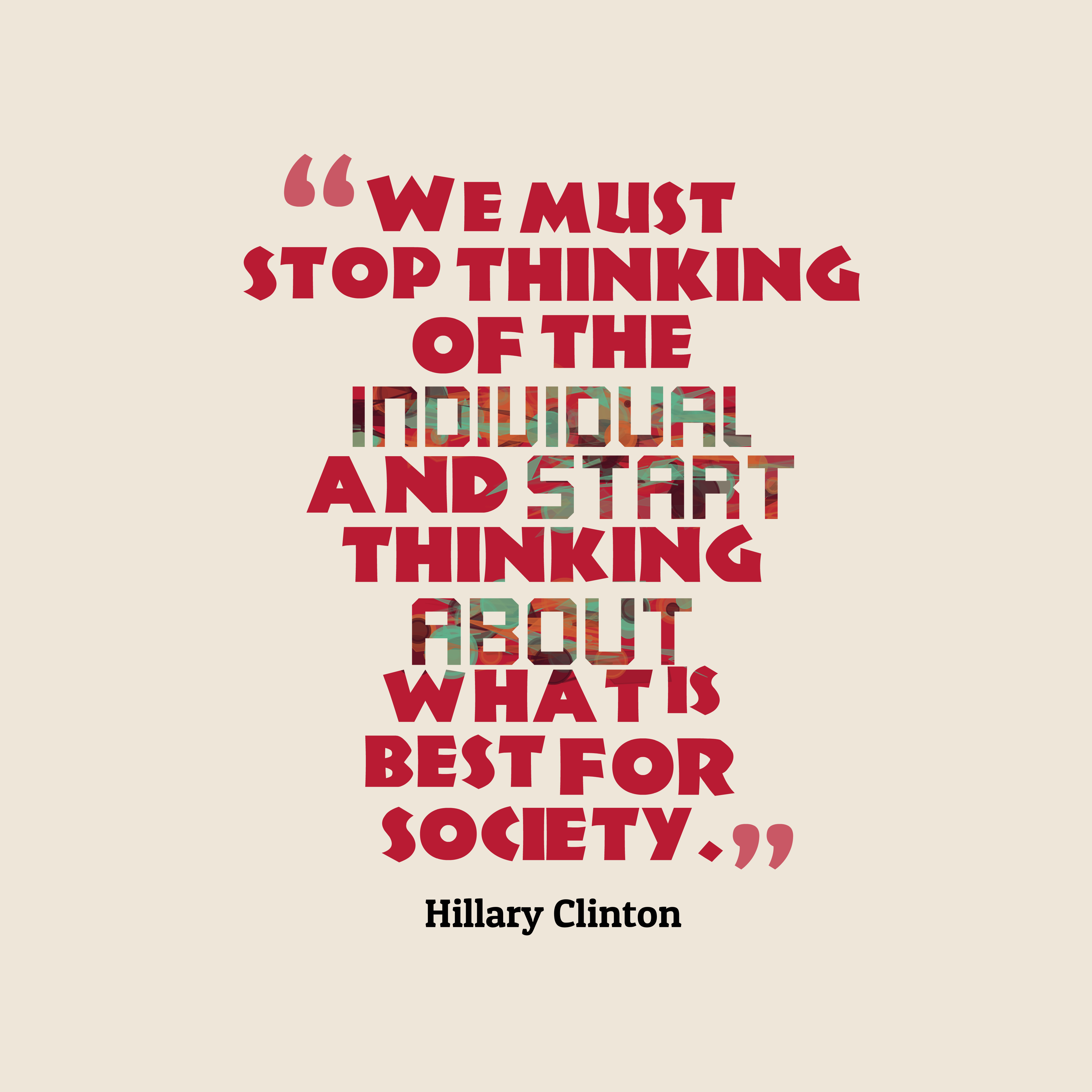 Quotes Image Of We Must Stop Thinking Of The Individual - Bruno Mars The Lazy Song - HD Wallpaper 