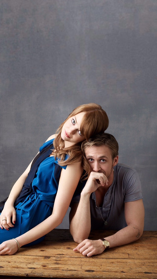 Emma Stone And Ryan Gosling Iphone Wallpaper {3/3} - Ryan Gosling And Emma Stone - HD Wallpaper 
