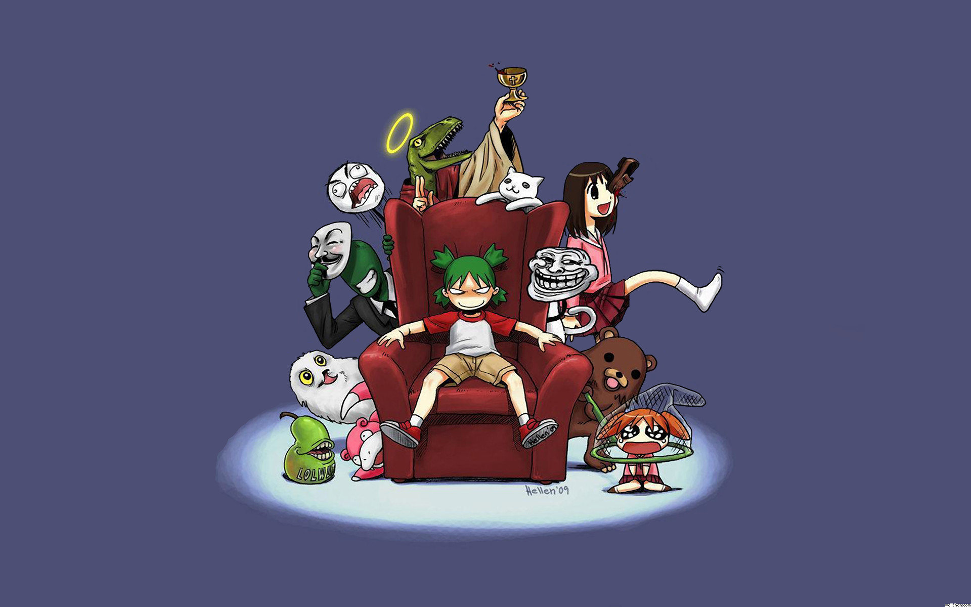Best Yotsuba Background Id - 4chan Memes - HD Wallpaper 