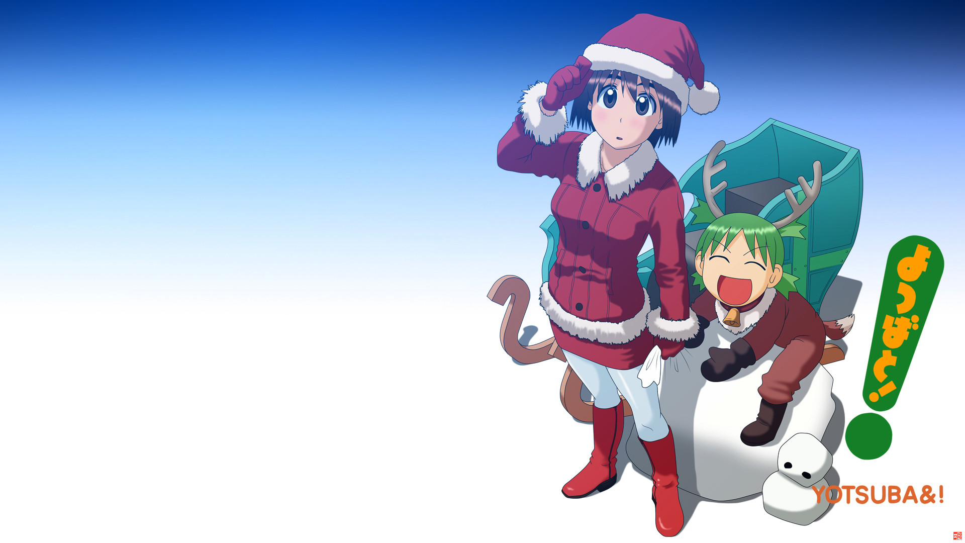 Yotsuba To By Studio Red Bear 
 Data Src Yotsuba Wallpaper - Yotsuba Christmas - HD Wallpaper 