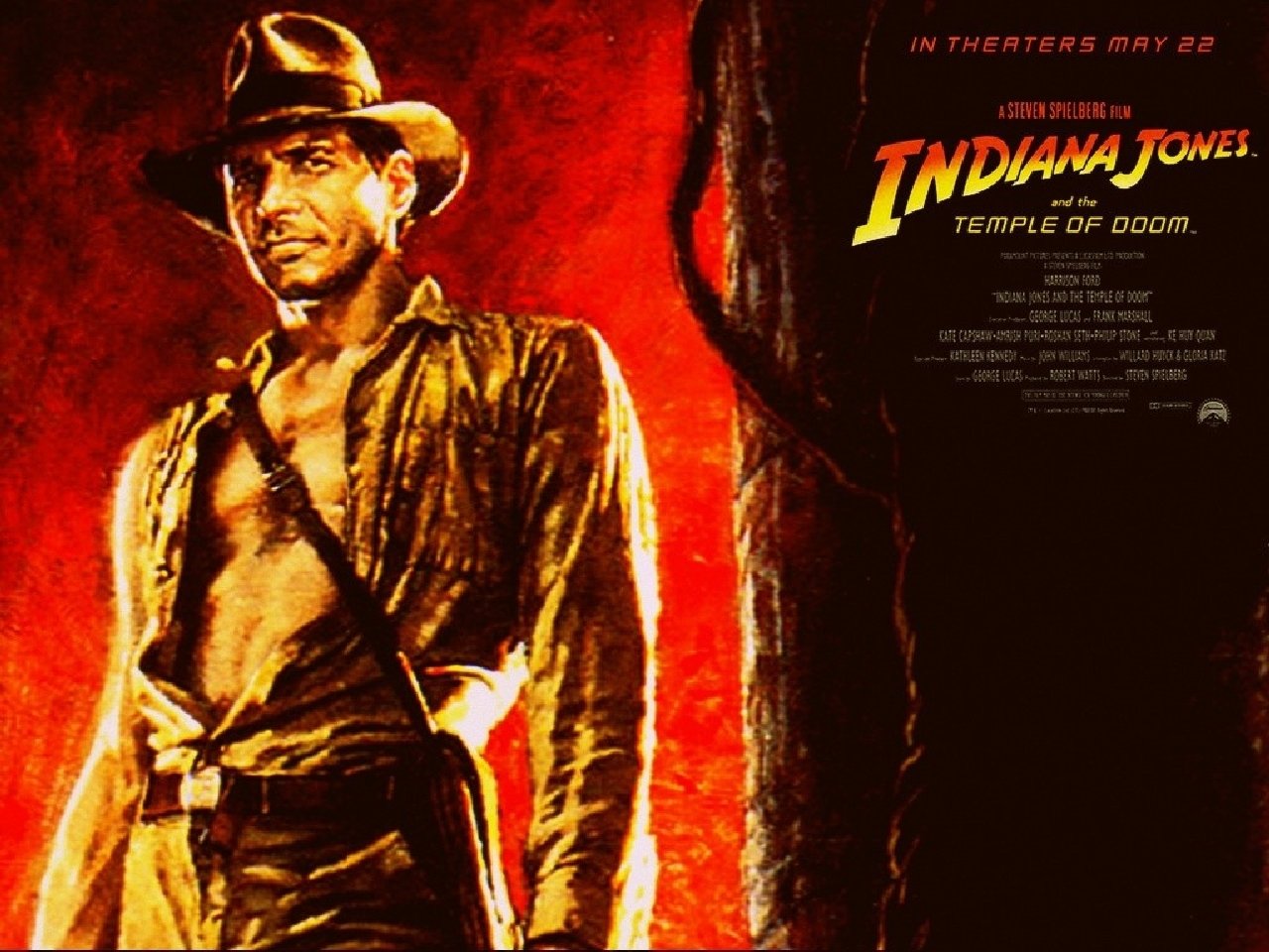 Indiana Jones And The Temple Of Doom Banner - HD Wallpaper 