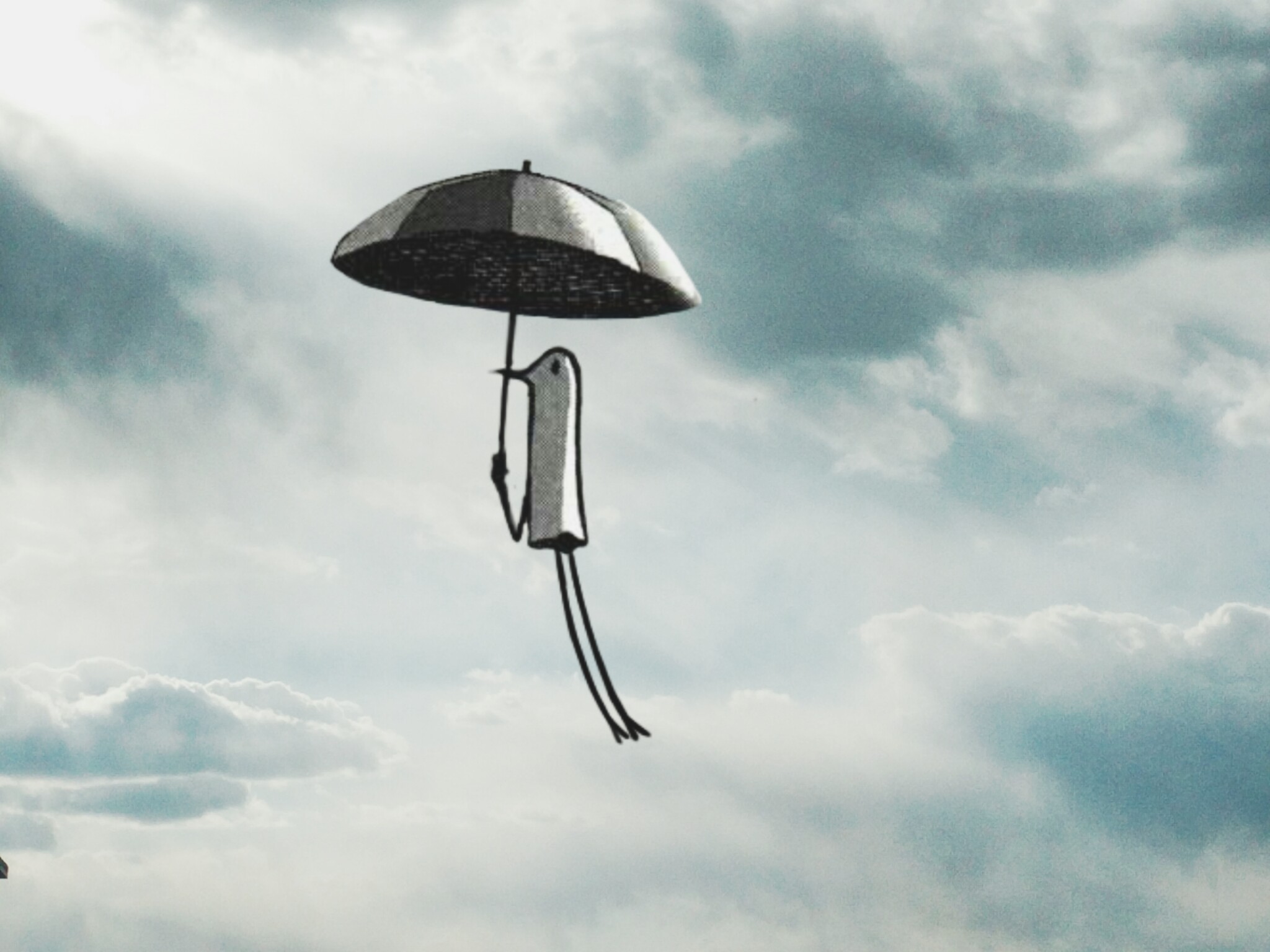 #freetoedit #oyasumipunpun #punpun #clouds #manga - Flight - HD Wallpaper 