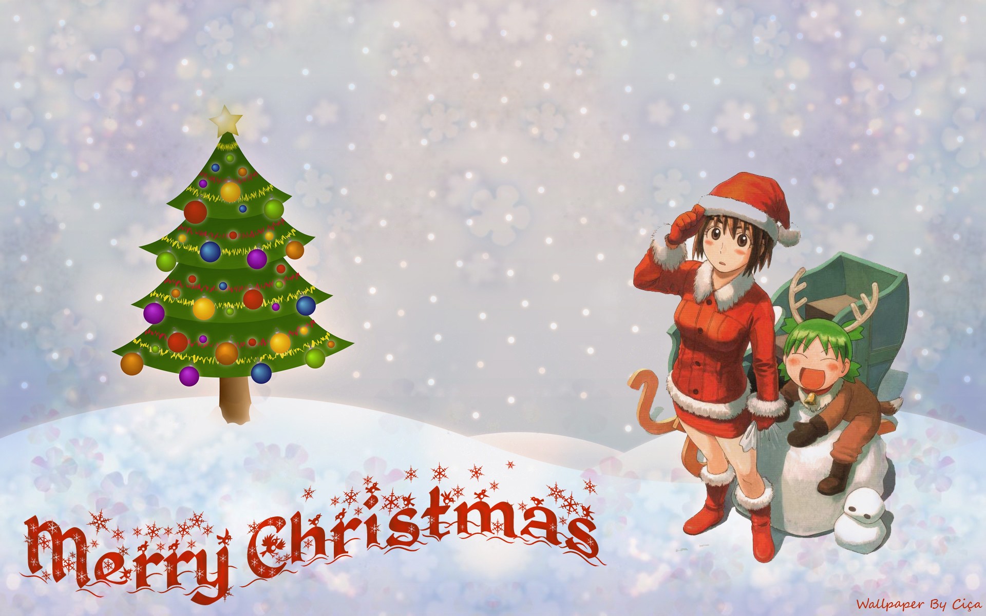 Yotsuba Christmas - HD Wallpaper 