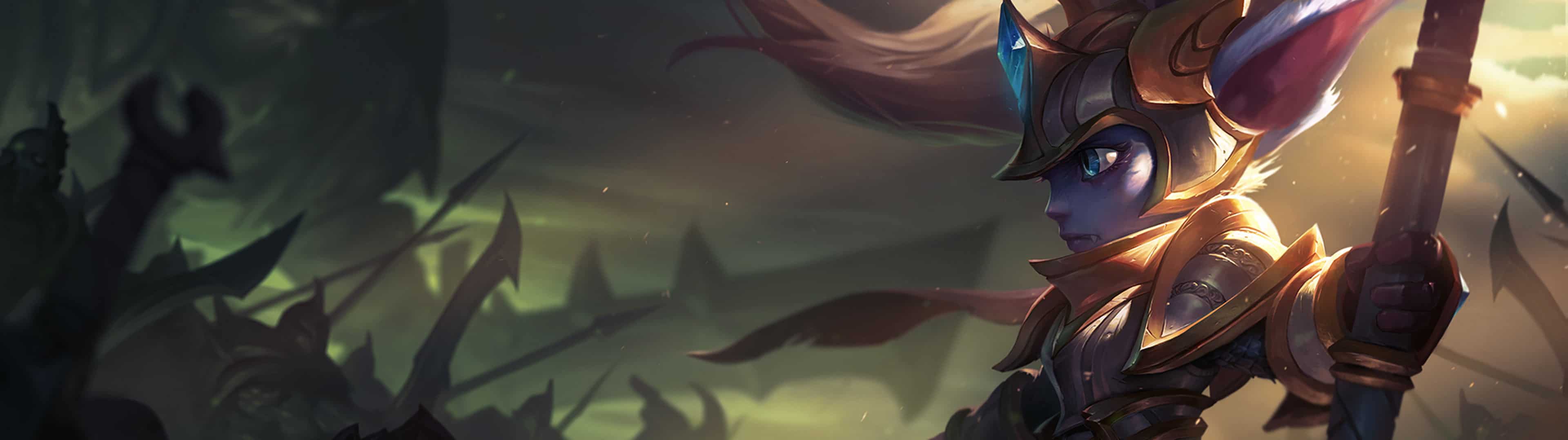 League Of Legends Champion Poppy Dual Monitor Wallpaper - League Of Legends Poppy Skins - HD Wallpaper 