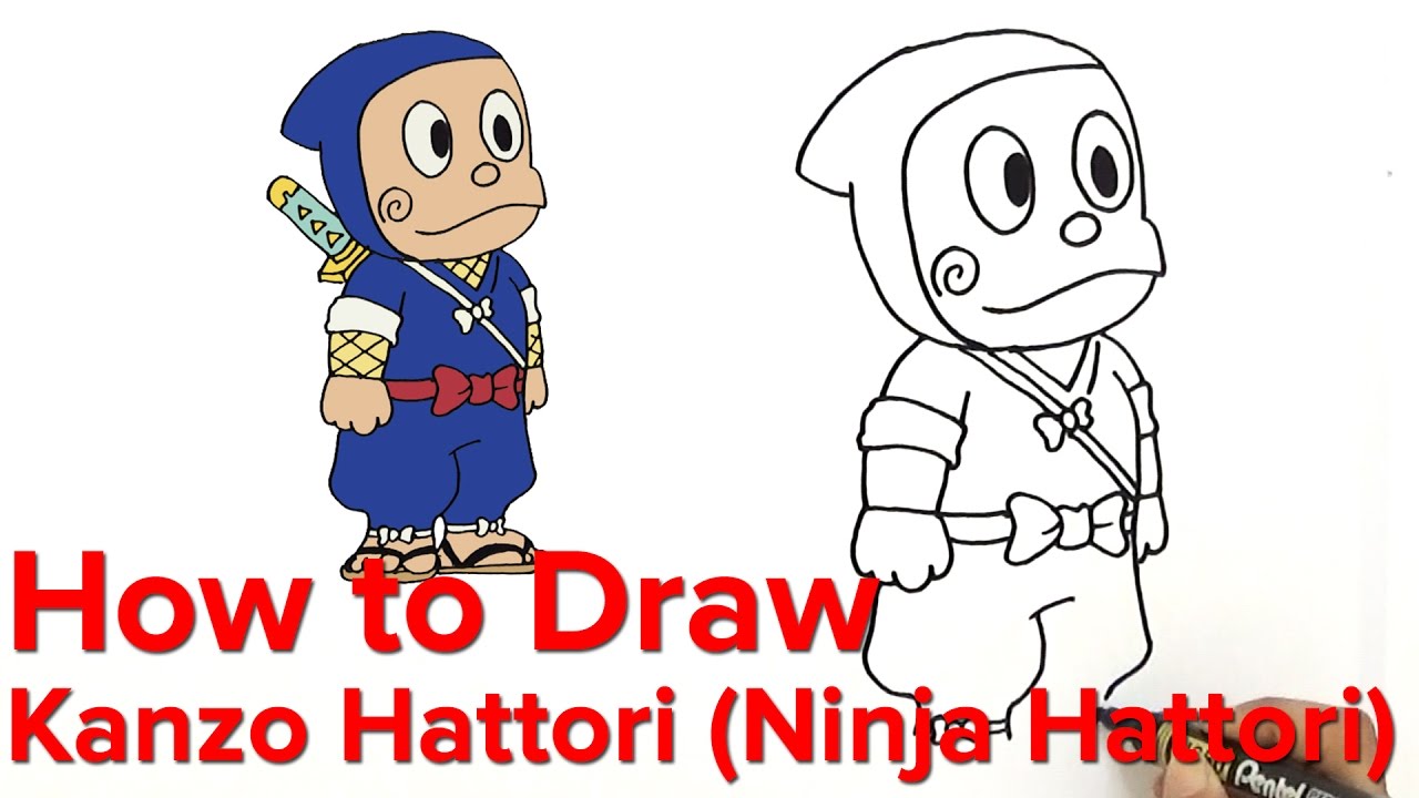 How To Draw Kanzo Hattori From Ninja Hattori - Cartoon - HD Wallpaper 