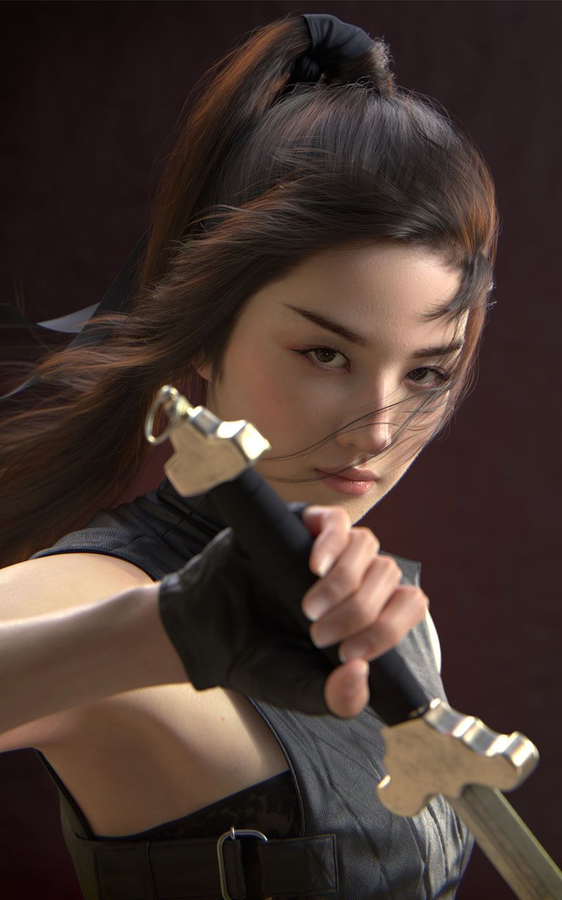 Liu Yifei Likeness As Mulan - HD Wallpaper 