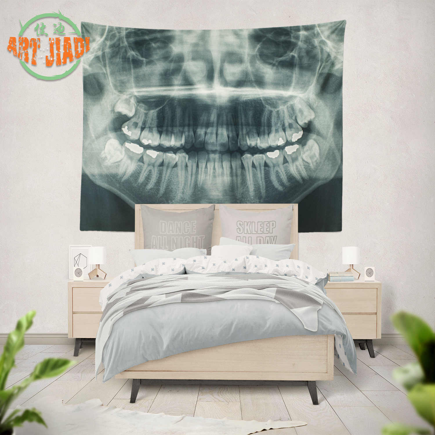 Dental X-ray Tooth Hanging Wall Tapestries Tapestry - Sinus Cancer X Ray - HD Wallpaper 