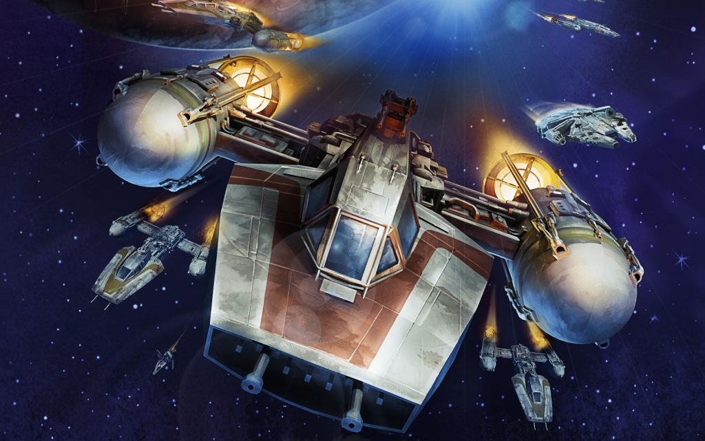 Star Wars X Wing Miniatures Game Art - HD Wallpaper 