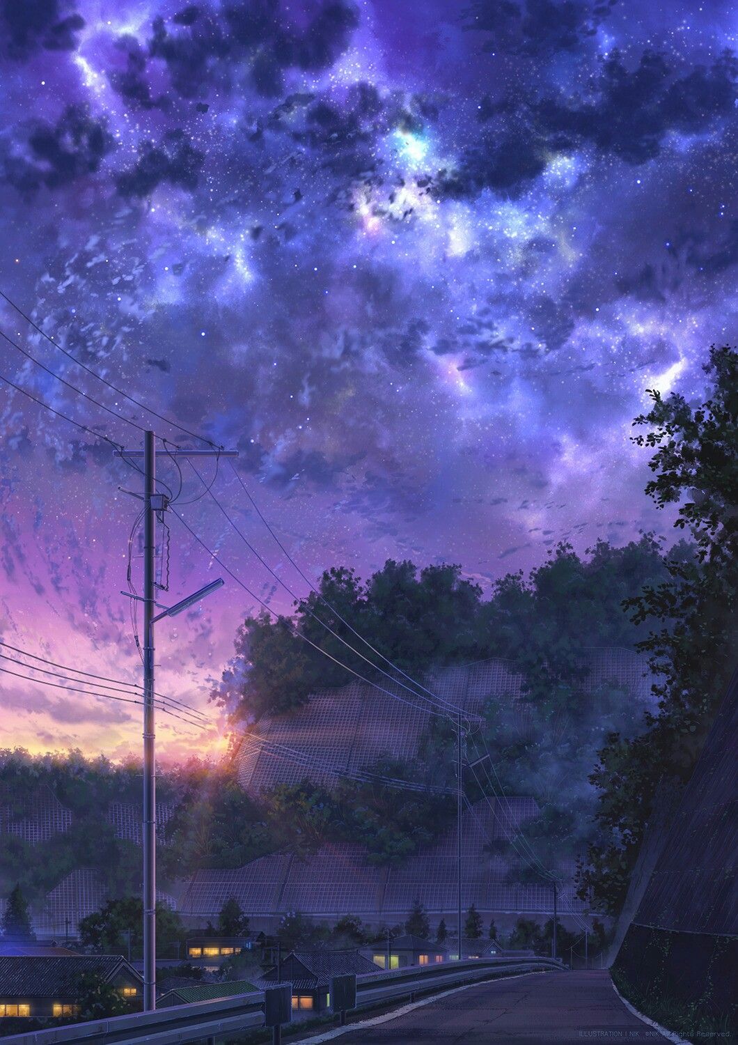 Anime Scenery Galaxy Art~* - Anime Scenery - HD Wallpaper 