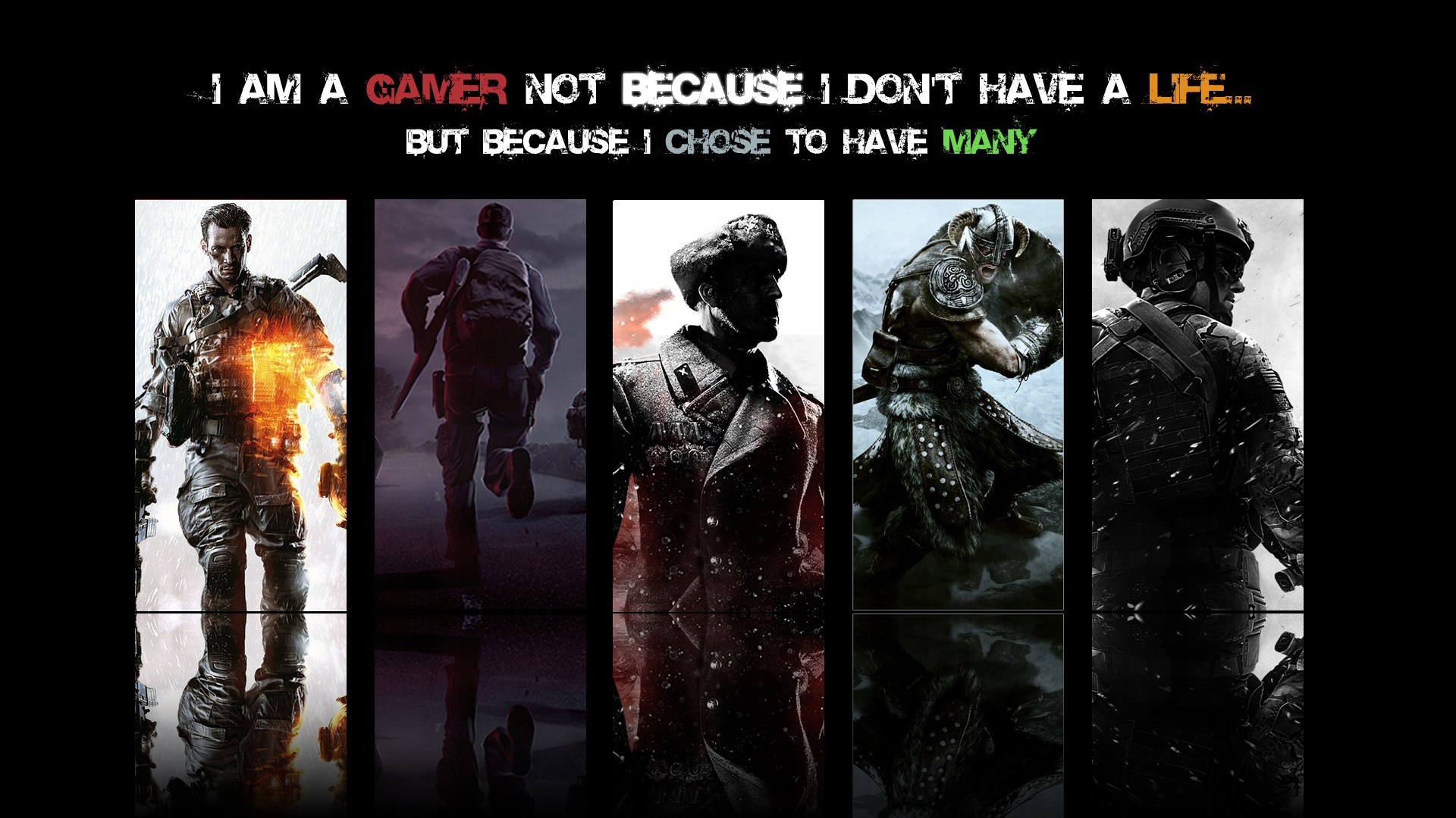 Battlefield 4, The Elder Scrolls V - Have Many Lives Gamer Cringe - HD Wallpaper 