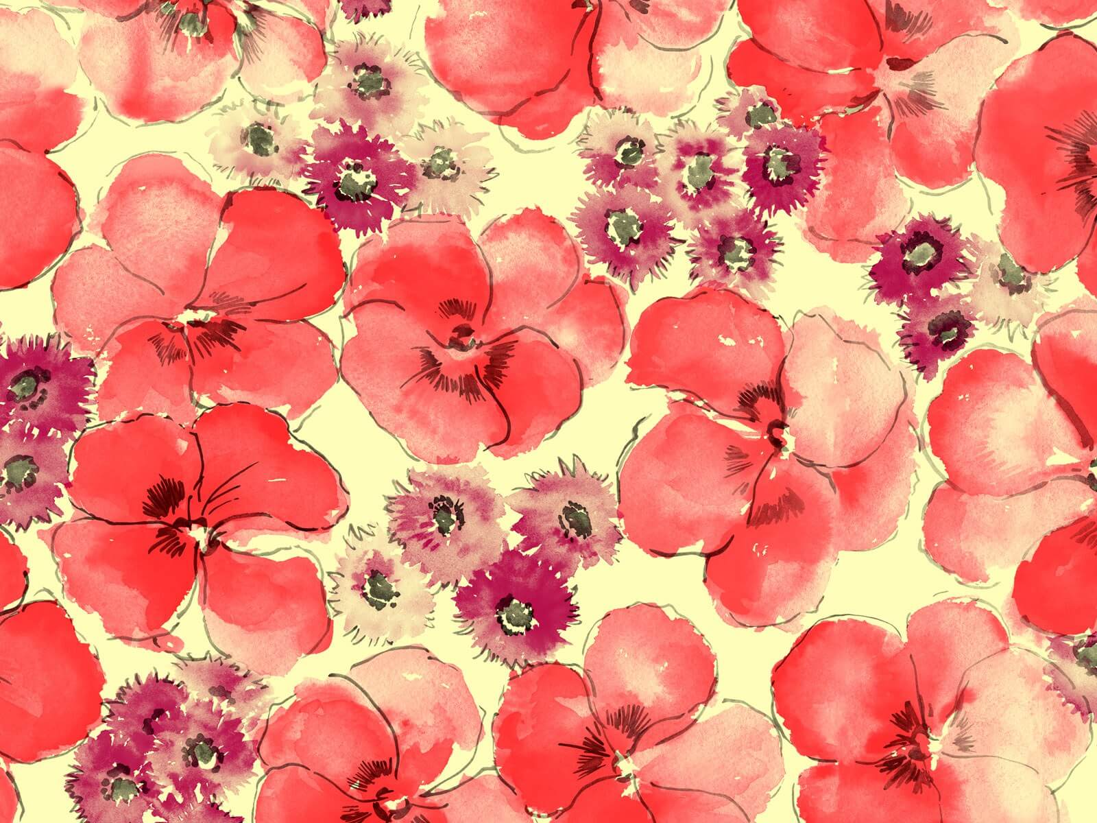 Artistic Floral Patterns - HD Wallpaper 